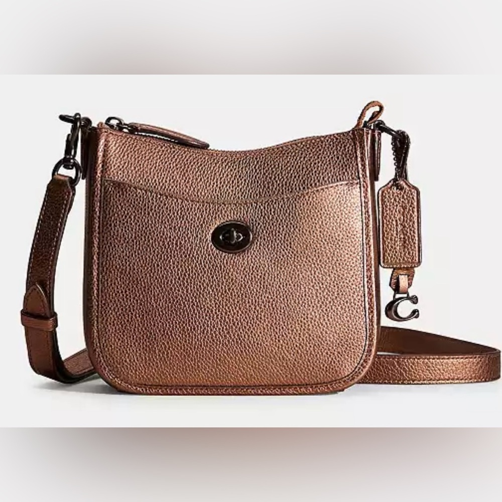 COACH CHAISE CROSSBODY 19/METALLIC BRONZE-PEWTER